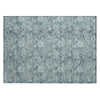 Piper Looms Chantille Floral ACN1939 Teal Machine Washable Area Rug Scatter Main Image