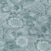Piper Looms Chantille Floral ACN1939 Teal Machine Washable Area Rug Swatch Image