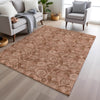 Piper Looms Chantille Floral ACN1939 Terracotta Machine Washable Area Rug Lifestyle Image Feature