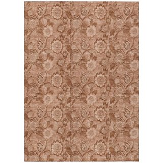 Piper Looms Chantille Floral ACN1939 Terracotta Machine Washable Area Rug main image