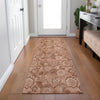 Piper Looms Chantille Floral ACN1939 Terracotta Machine Washable Area Rug Runner Lifestyle Image Feature
