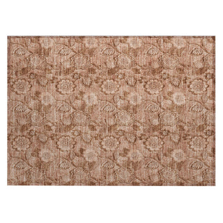Piper Looms Chantille Floral ACN1939 Terracotta Machine Washable Area Rug Scatter Main Image