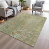 Piper Looms Chantille Abstract ACN1940 Aloe Machine Washable Area Rug Lifestyle Image Feature