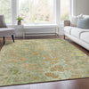 Piper Looms Chantille Abstract ACN1940 Aloe Machine Washable Area Rug Lifestyle Image Feature