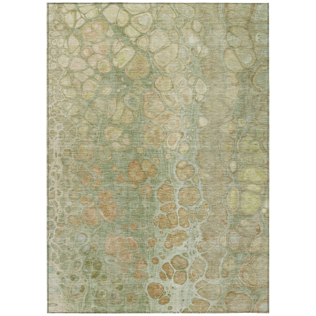 Piper Looms Chantille Abstract ACN1940 Aloe Machine Washable Area Rug main image