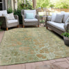 Piper Looms Chantille Abstract ACN1940 Aloe Machine Washable Area Rug Outdoor Lifestyle Image Feature