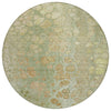 Piper Looms Chantille Abstract ACN1940 Aloe Machine Washable Area Rug Round Main Image