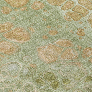 Piper Looms Chantille Abstract ACN1940 Aloe Machine Washable Area Rug Swatch Image