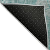Piper Looms Chantille Abstract ACN1940 Aqua Machine Washable Area Rug Backing Image