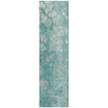 Piper Looms Chantille Abstract ACN1940 Aqua Machine Washable Area Rug Runner Main Image