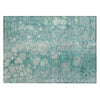 Piper Looms Chantille Abstract ACN1940 Aqua Machine Washable Area Rug Scatter Main Image