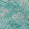 Piper Looms Chantille Abstract ACN1940 Aqua Machine Washable Area Rug Swatch Image