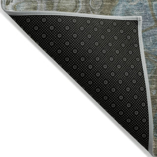 Piper Looms Chantille Abstract ACN1940 Brown Machine Washable Area Rug Backing Image