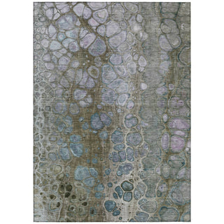 Piper Looms Chantille Abstract ACN1940 Brown Machine Washable Area Rug main image