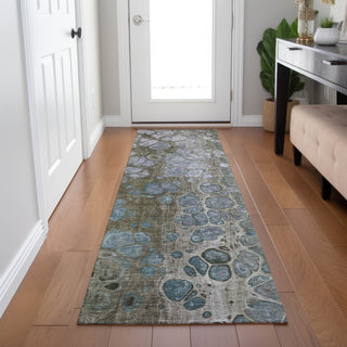 Piper Looms Chantille Abstract ACN1940 Brown Machine Washable Area Rug Runner Lifestyle Image Feature