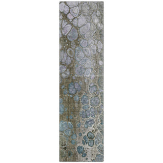 Piper Looms Chantille Abstract ACN1940 Brown Machine Washable Area Rug Runner Main Image