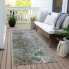 Piper Looms Chantille Abstract ACN1940 Brown Machine Washable Area Rug Runner Outdoor Lifestyle Image Feature