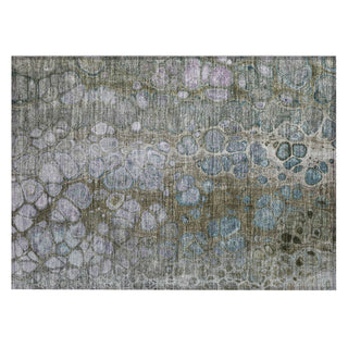 Piper Looms Chantille Abstract ACN1940 Brown Machine Washable Area Rug Scatter Main Image