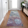 Piper Looms Chantille Abstract ACN1941 Blue Machine Washable Area Rug Runner Lifestyle Image Feature