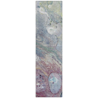 Piper Looms Chantille Abstract ACN1941 Blue Machine Washable Area Rug Runner Main Image