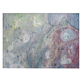 Piper Looms Chantille Abstract ACN1941 Blue Machine Washable Area Rug Scatter Main Image