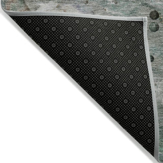 Piper Looms Chantille Abstract ACN1941 Khaki Machine Washable Area Rug Backing Image