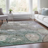 Piper Looms Chantille Abstract ACN1941 Khaki Machine Washable Area Rug Lifestyle Image Feature