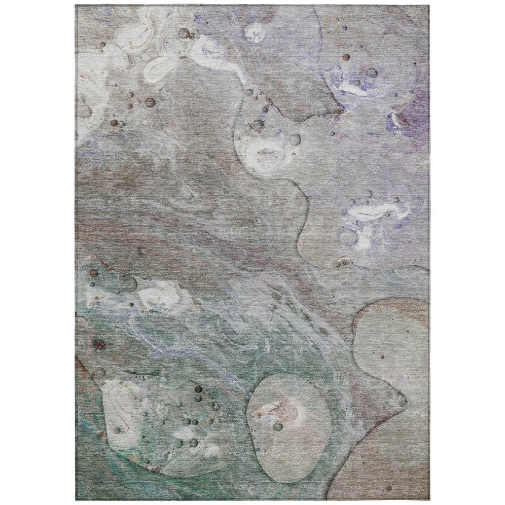 Piper Looms Chantille Abstract ACN1941 Khaki Machine Washable Area Rug main image