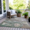 Piper Looms Chantille Abstract ACN1941 Khaki Machine Washable Area Rug Outdoor Lifestyle Image Feature
