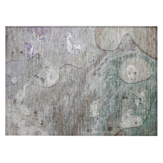 Piper Looms Chantille Abstract ACN1941 Khaki Machine Washable Area Rug Scatter Main Image