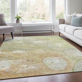 Piper Looms Chantille Abstract ACN1941 Linen Machine Washable Area Rug Lifestyle Image Feature