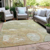 Piper Looms Chantille Abstract ACN1941 Linen Machine Washable Area Rug Outdoor Lifestyle Image Feature
