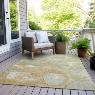 Piper Looms Chantille Abstract ACN1941 Linen Machine Washable Area Rug Outdoor Lifestyle Image Feature