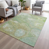 Piper Looms Chantille Abstract ACN1941 Sage Machine Washable Area Rug Lifestyle Image Feature
