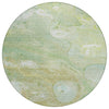 Piper Looms Chantille Abstract ACN1941 Sage Machine Washable Area Rug Round Main Image