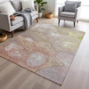 Piper Looms Chantille Abstract ACN1941 Salmon Machine Washable Area Rug Lifestyle Image Feature