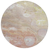 Piper Looms Chantille Abstract ACN1941 Salmon Machine Washable Area Rug Round Main Image