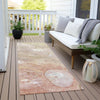 Piper Looms Chantille Abstract ACN1941 Salmon Machine Washable Area Rug Runner Outdoor Lifestyle Image Feature