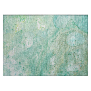 Piper Looms Chantille Abstract ACN1941 Teal Machine Washable Area Rug Scatter Main Image