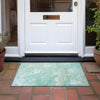 Piper Looms Chantille Abstract ACN1941 Teal Machine Washable Area Rug Scatter Outdoor Lifestyle Image Feature