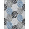 Piper Looms Chantille Geometric ACN1942 Blue Machine Washable Area Rug main image