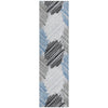 Piper Looms Chantille Geometric ACN1942 Blue Machine Washable Area Rug Runner Main Image