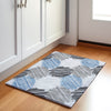 Piper Looms Chantille Geometric ACN1942 Blue Machine Washable Area Rug Scatter Lifestyle Image Feature