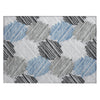 Piper Looms Chantille Geometric ACN1942 Blue Machine Washable Area Rug Scatter Main Image