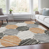 Piper Looms Chantille Geometric ACN1942 Copper Machine Washable Area Rug Lifestyle Image Feature