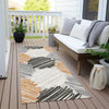 Piper Looms Chantille Geometric ACN1942 Copper Machine Washable Area Rug Runner Outdoor Lifestyle Image Feature