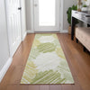 Piper Looms Chantille Geometric ACN1942 Green Machine Washable Area Rug Runner Lifestyle Image Feature