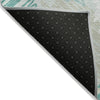 Piper Looms Chantille Geometric ACN1942 Teal Machine Washable Area Rug Backing Image