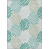 Piper Looms Chantille Geometric ACN1942 Teal Machine Washable Area Rug main image