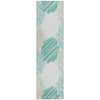 Piper Looms Chantille Geometric ACN1942 Teal Machine Washable Area Rug Runner Main Image